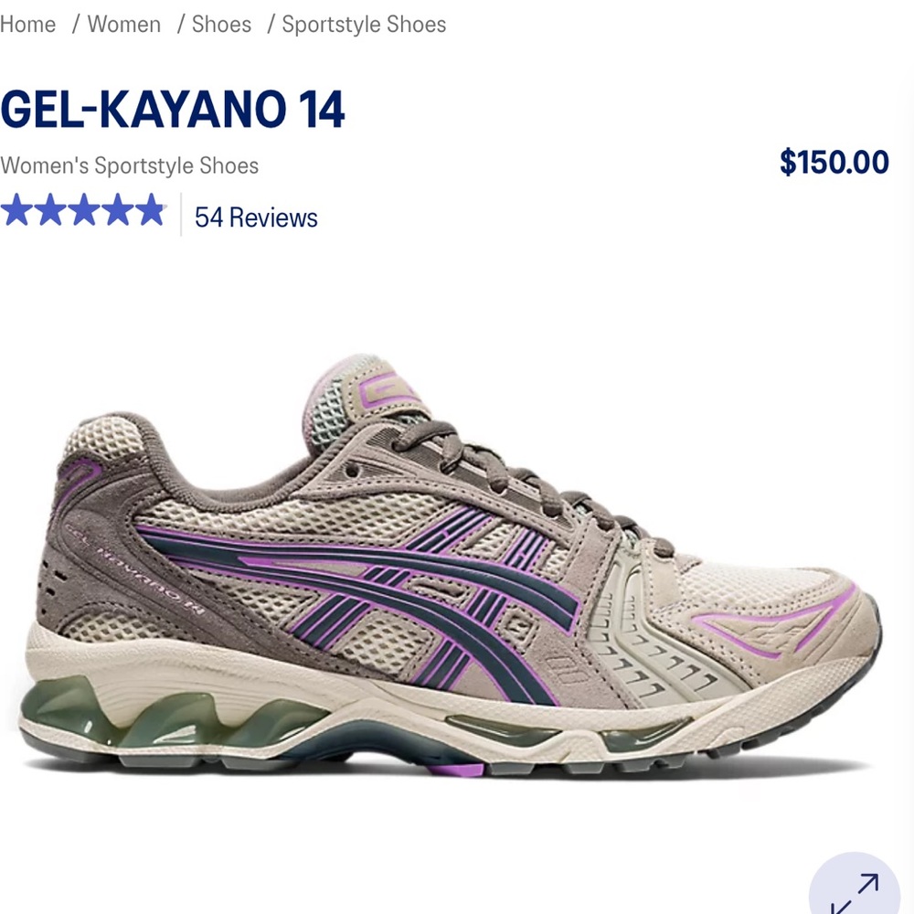 Asics Gel-Kayano 14 Sneakers 
Birch/Iron